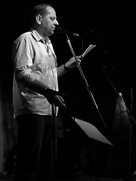 Mirek Václavek, Potulný dělník 2014 - festival poesie, Brno, RC Brooklyn 16.-18.11.2014. Foto Jan Drbal