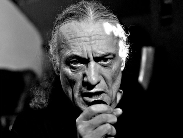Bůh česneku Luboš Vlach. Homér's Memorial, 10.-11. ledna 2014, klub Boro, Brno. Foto © Miro Trimay