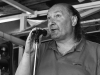 Ivoš Krejzek festival modroval. Festival Napříč - konec léta 2015, Meziříčko u Želetavy. Foto Zdeněk Vykydal