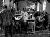 V pozadí distro Dřevěná cikáda. Festival Napříč 2016, Meziříčko u Želetavy. Foto Zdeněk Vykydal