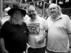 Silná trojka: Čuňas, Lukáš, Ivoš. Festival Napříč 2016, Meziříčko u Želetavy. Foto Zdeněk Vykydal