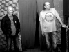Dvojhlavý Kerberos, čili Marek Sobola a Ivoš Krejzek - uvaděči festivalu. Potulný dělník 2013, Brno - Boro. Foto © Arnošt Zukal